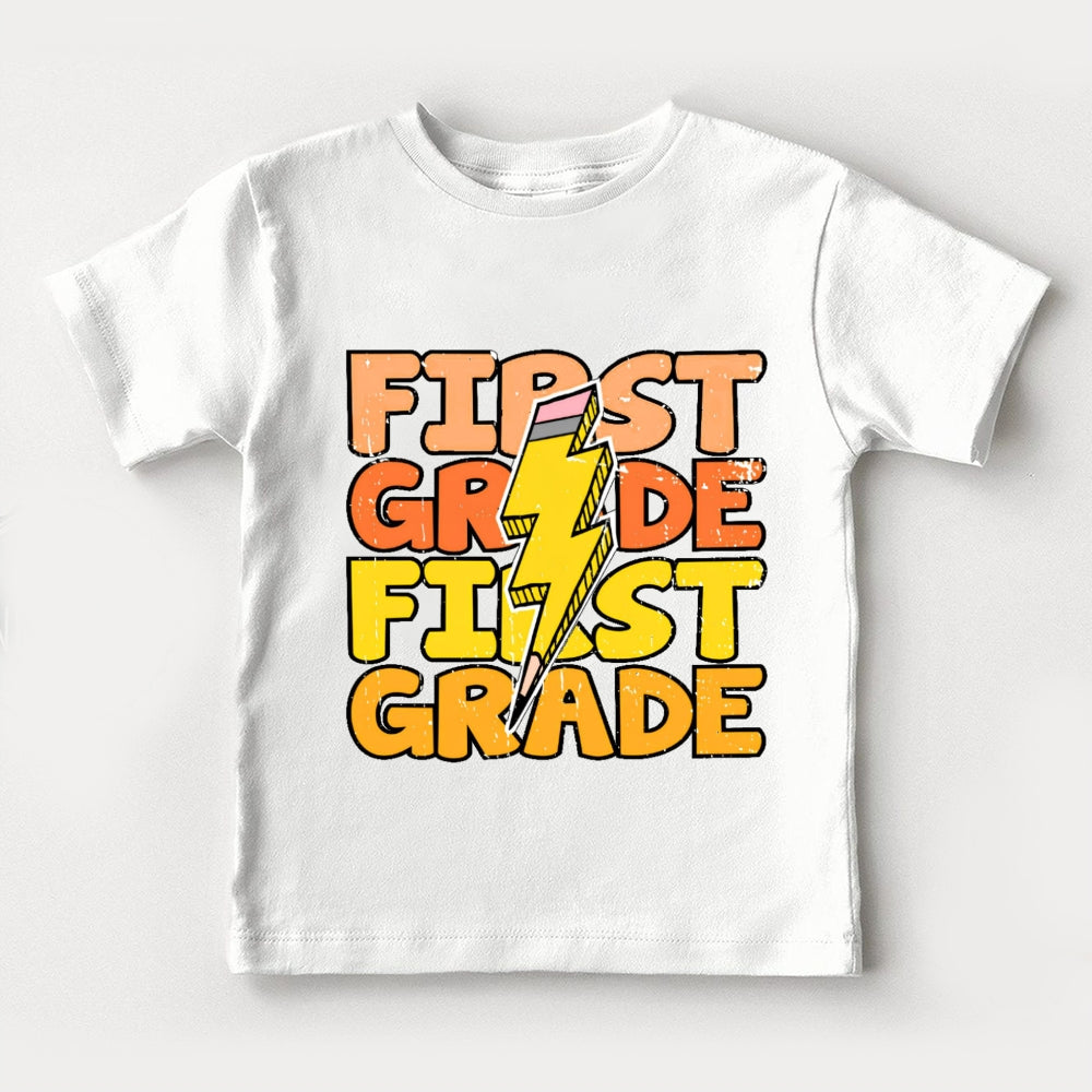 Personalized Grade First Grade Funny Toddler T-shirts