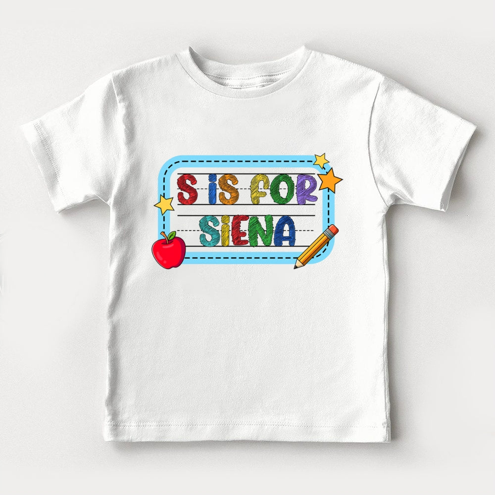 Personalized Name J Is For Julian Toddler T-shirts