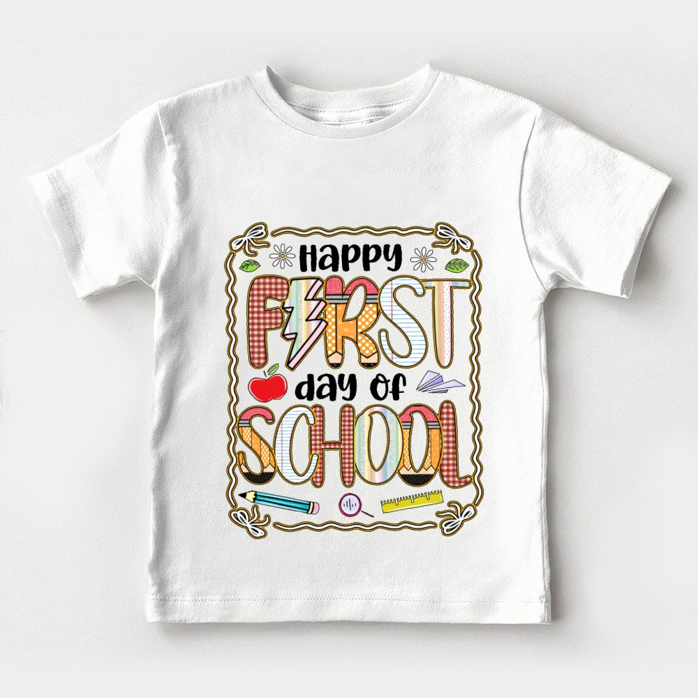 Happy First Day Of School Funny Toddler T-shirts