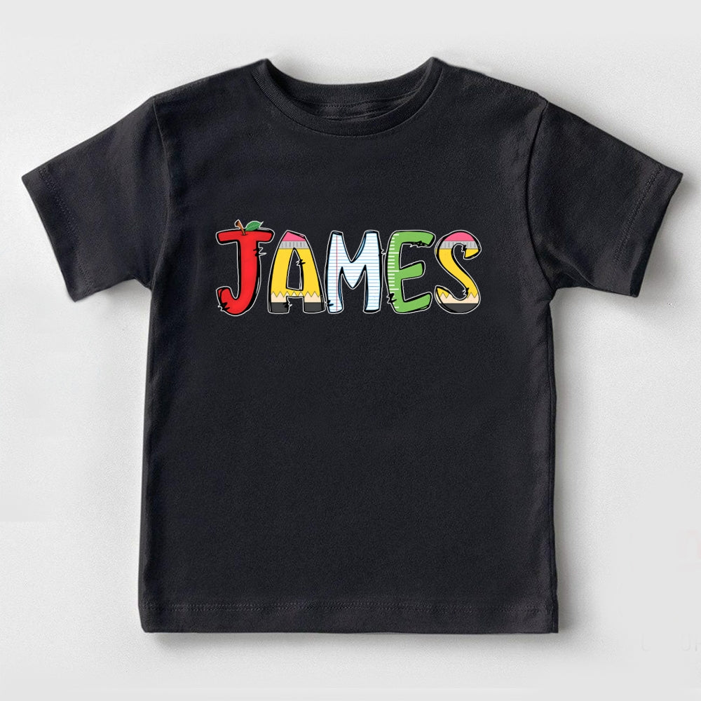 Personalized Name Letters Funny Toddler T-shirts
