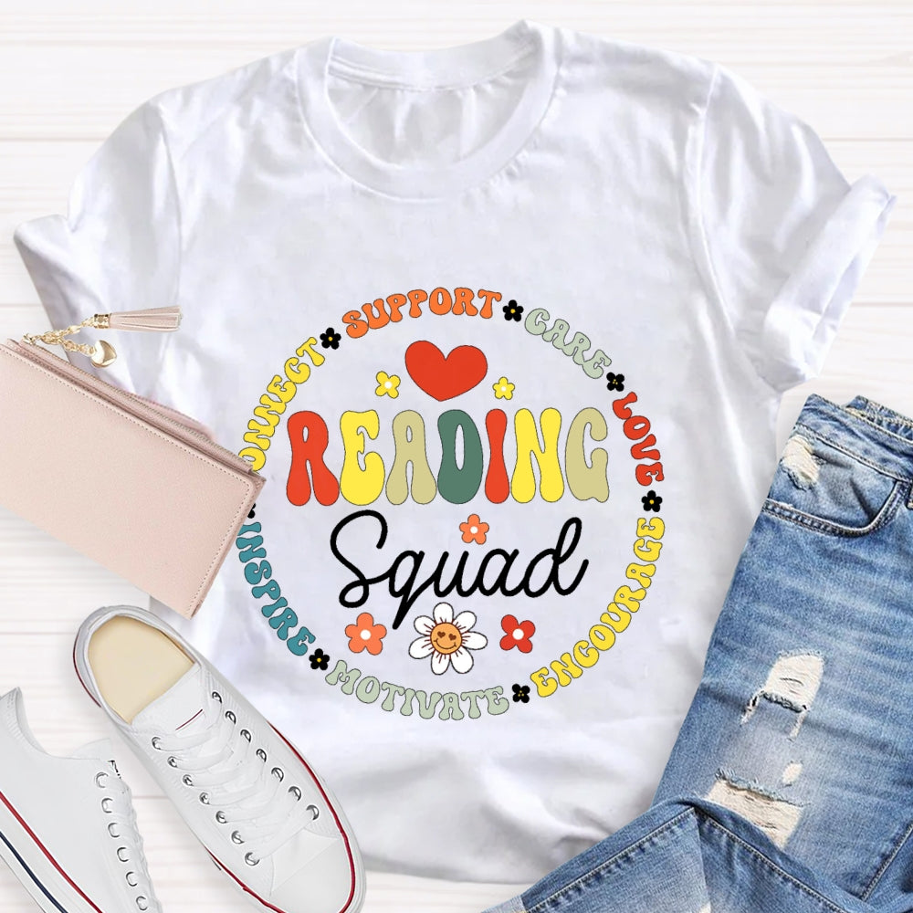 Reading Squad Letters Funny T-shirt