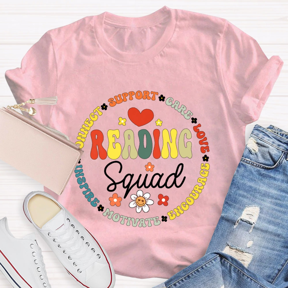 Reading Squad Letters Funny T-shirt