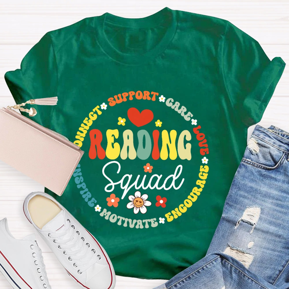 Reading Squad Letters Funny T-shirt
