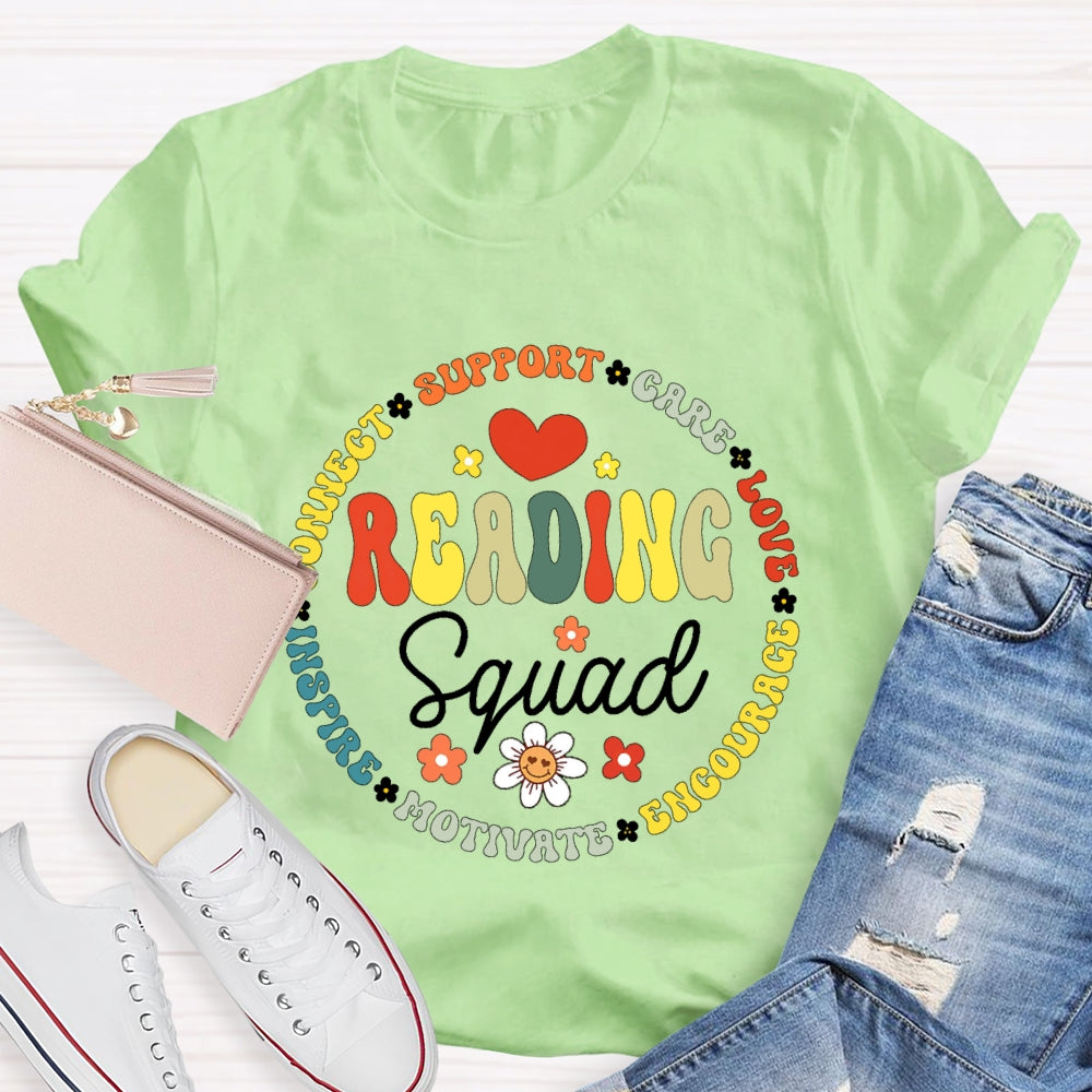 Reading Squad Letters Funny T-shirt