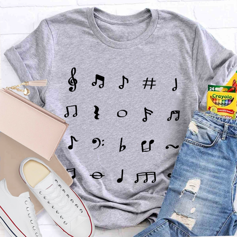 Music Notes Funny T-shirt