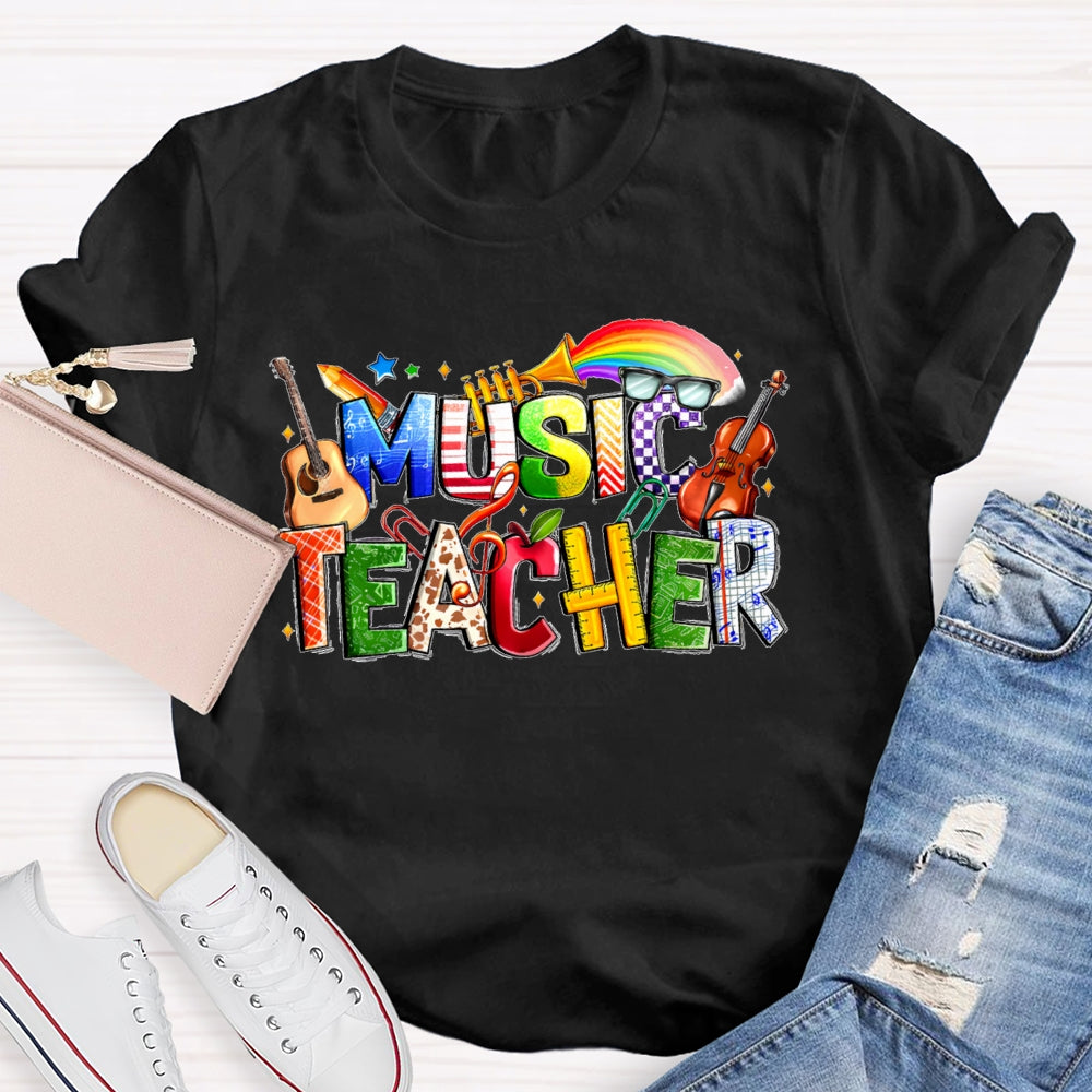 Music Letters Funny T-shirt
