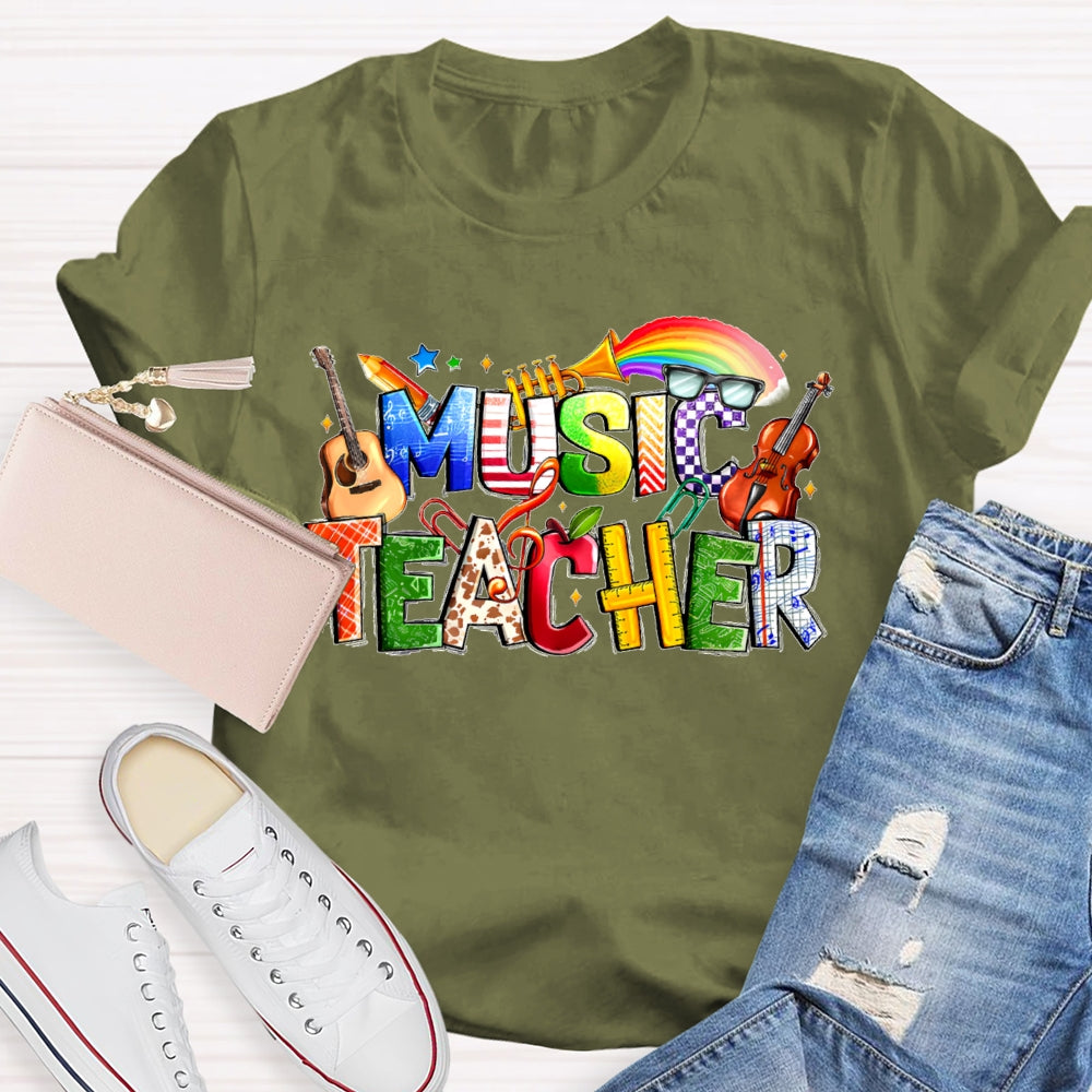 Music Letters Funny T-shirt