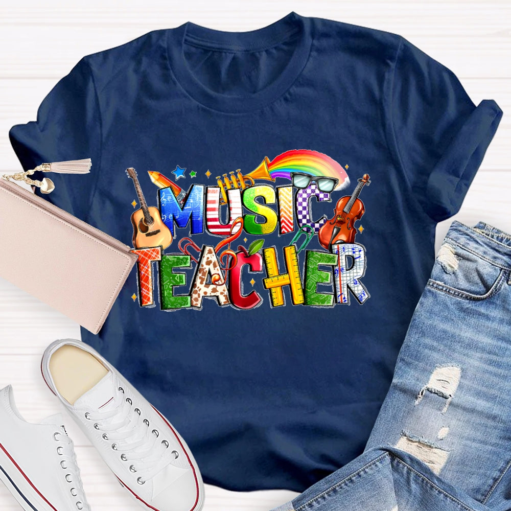 Music Letters Funny T-shirt