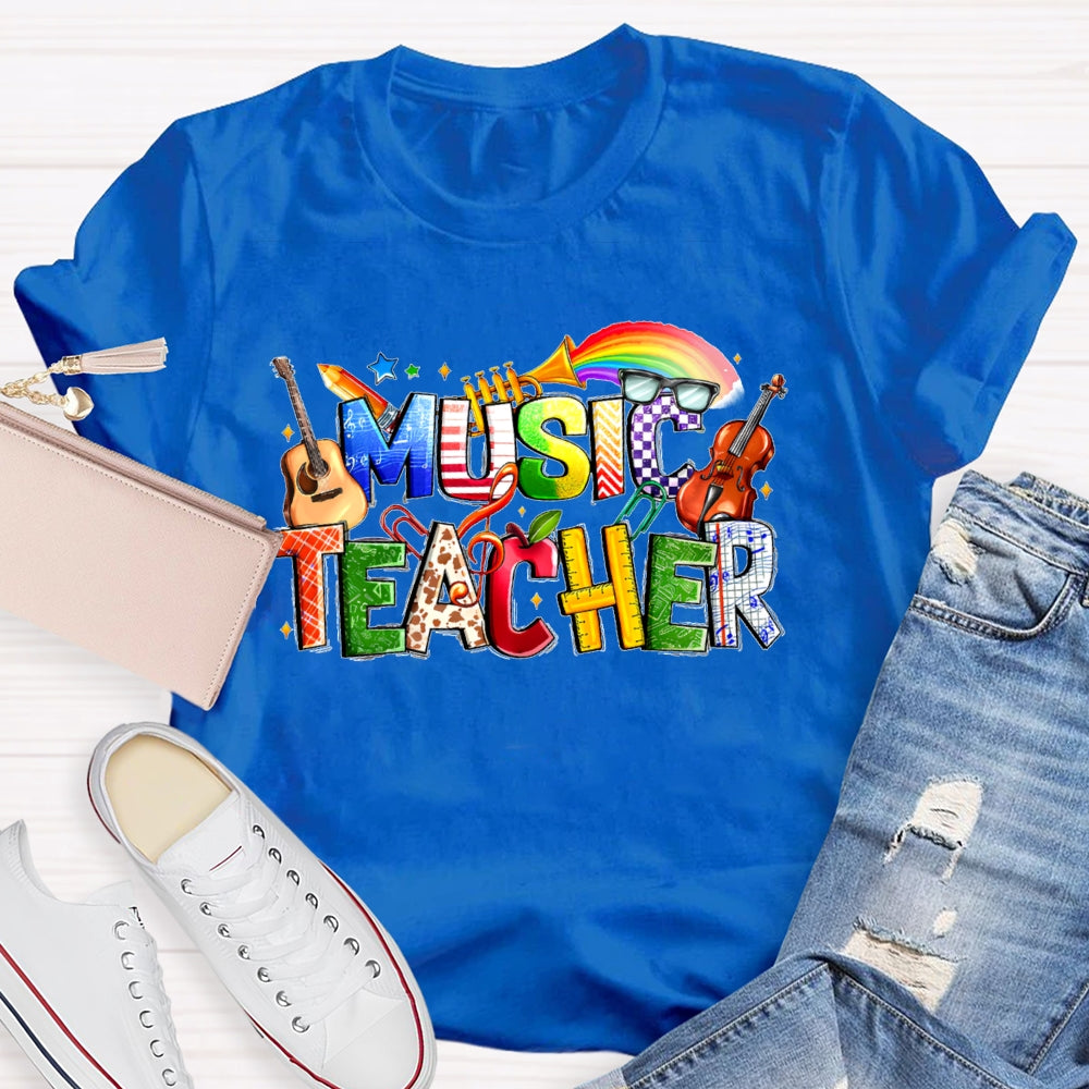 Music Letters Funny T-shirt