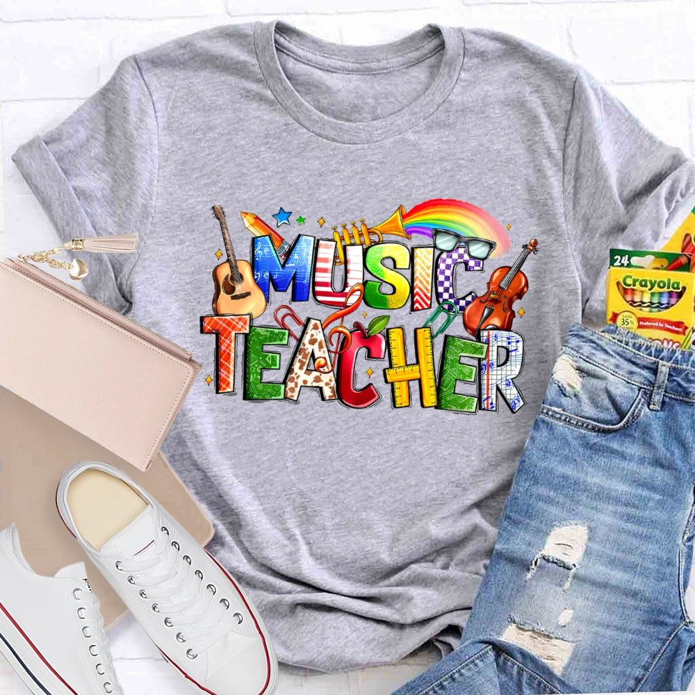 Music Letters Funny  T-shirt