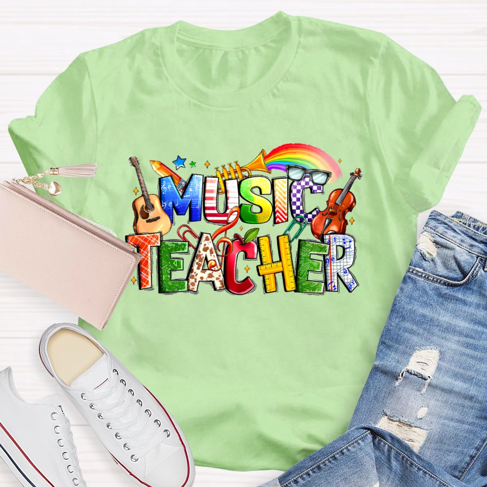 Music Letters Funny T-shirt