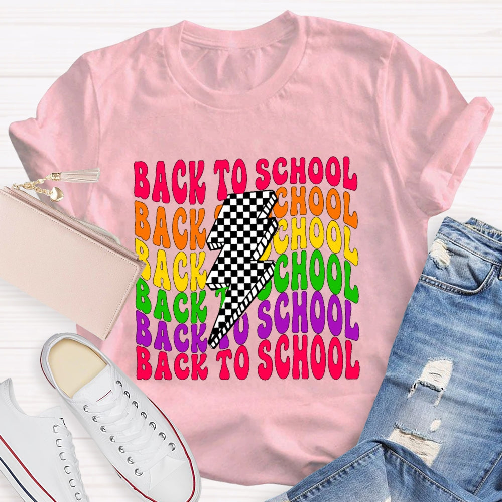 Back To School Lightning Funny T-shirt