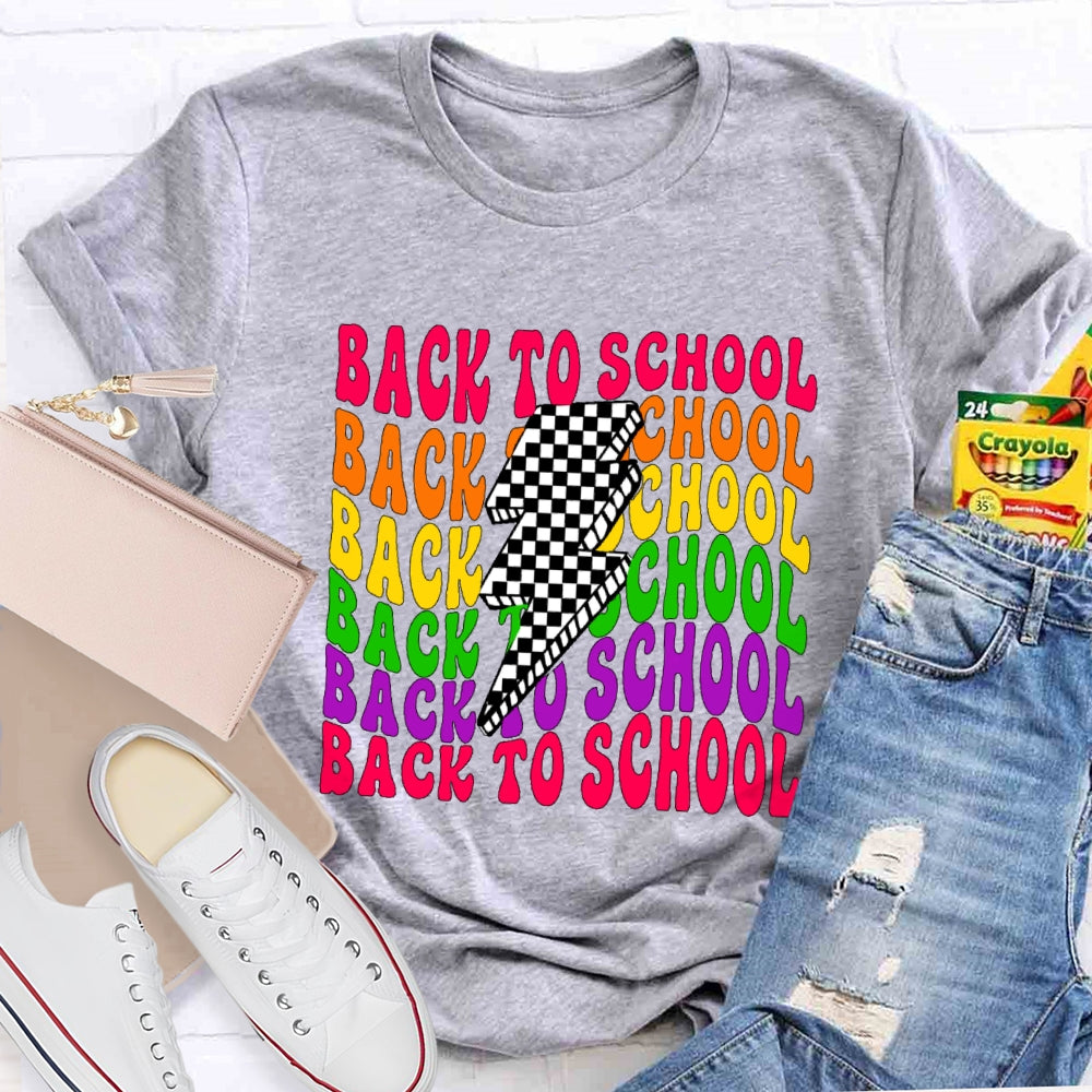 Back To School Lightning Funny T-shirt