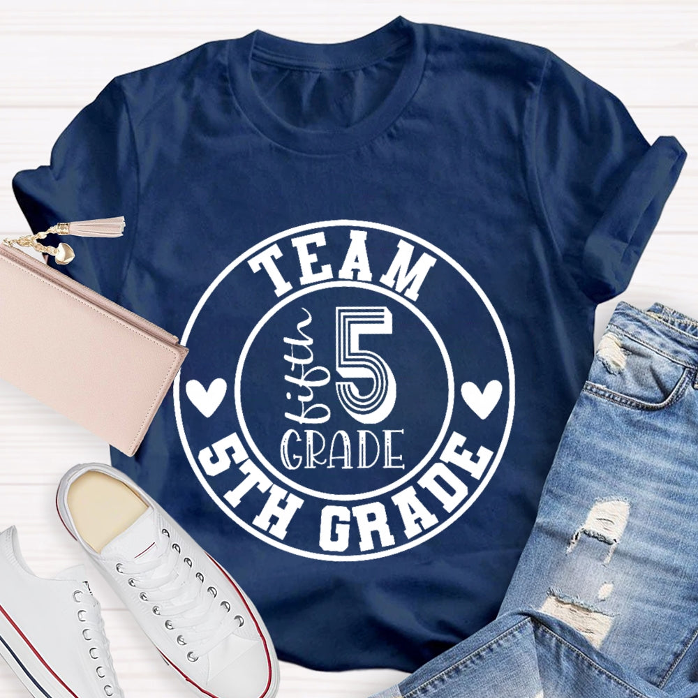 Personalized Grade Team 5th Grade T-shirt