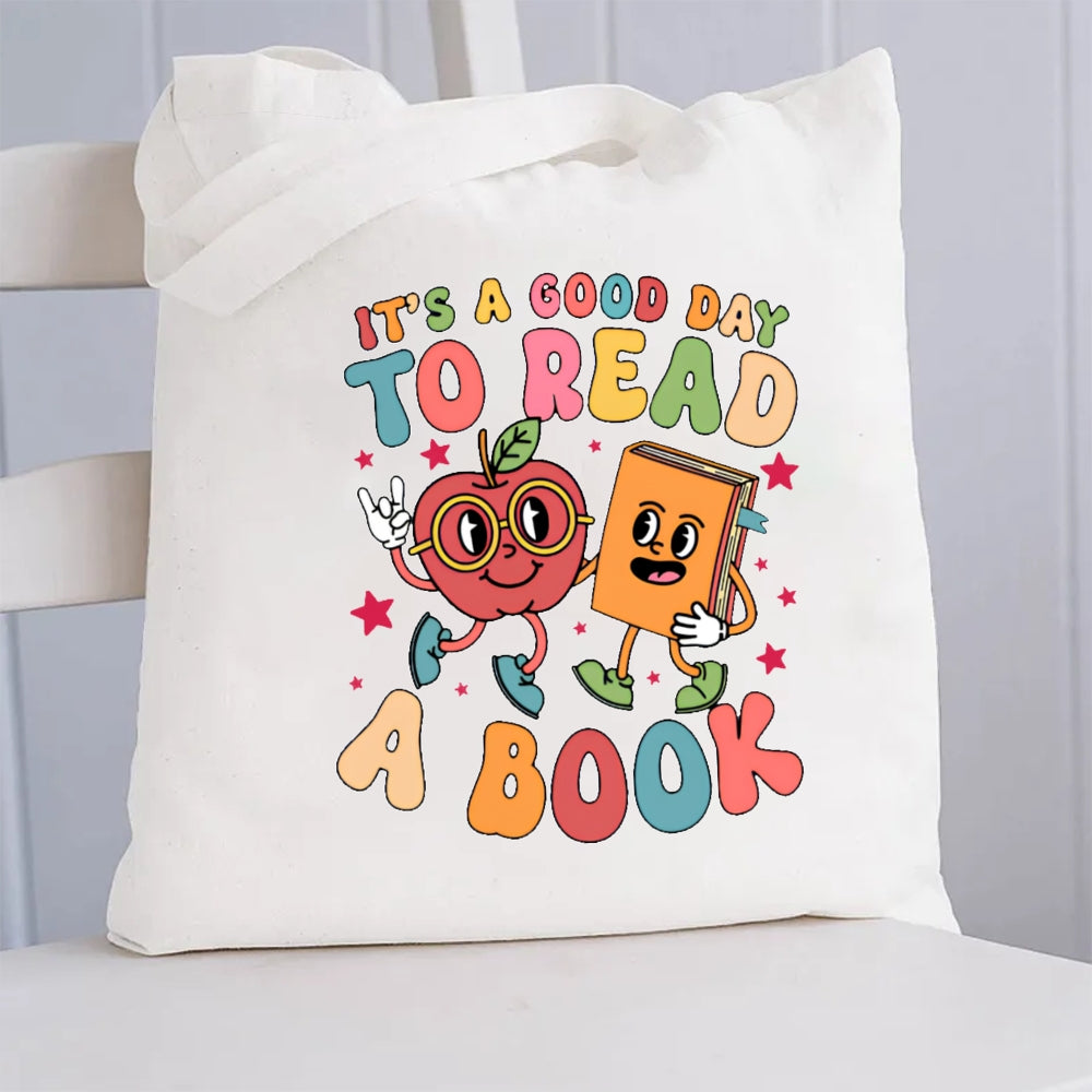 It'S A Good Day To Read A Book Canvas Tote Bag
