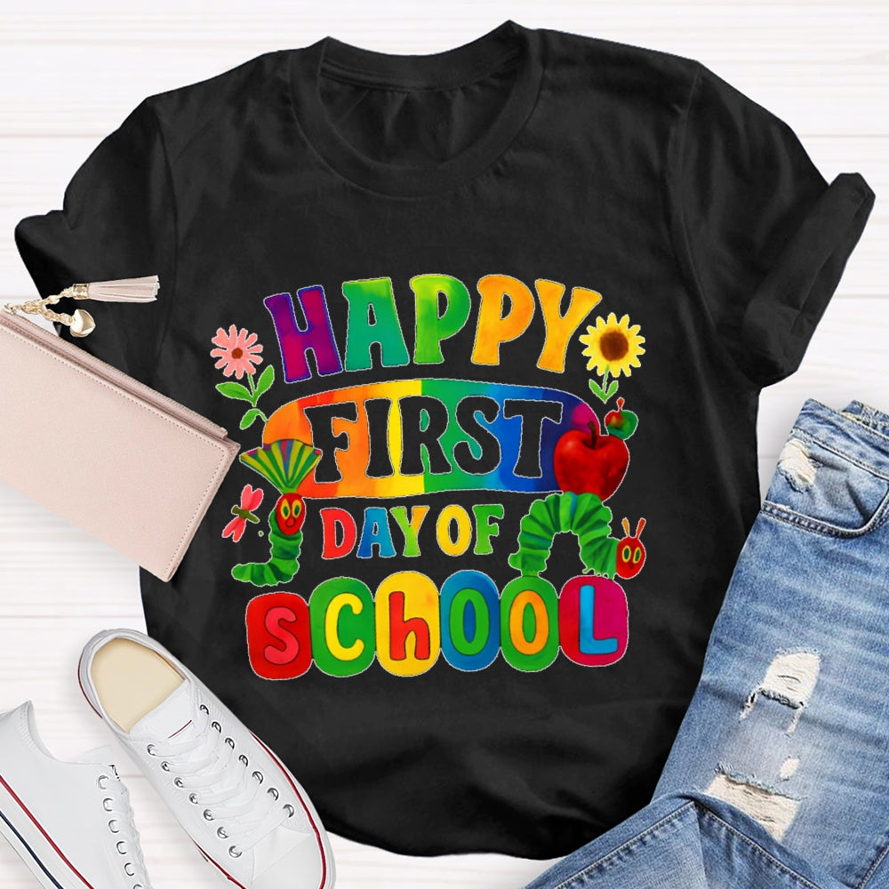 Happy First Day Of School Shirt Boy Girl Back To School T-shirt
