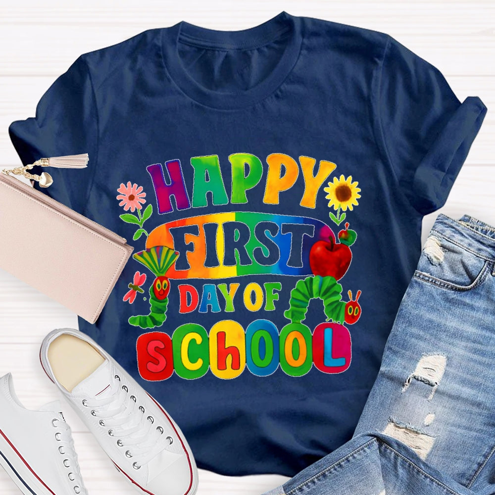Happy First Day Of School Shirt Boy Girl Back To School T-shirt