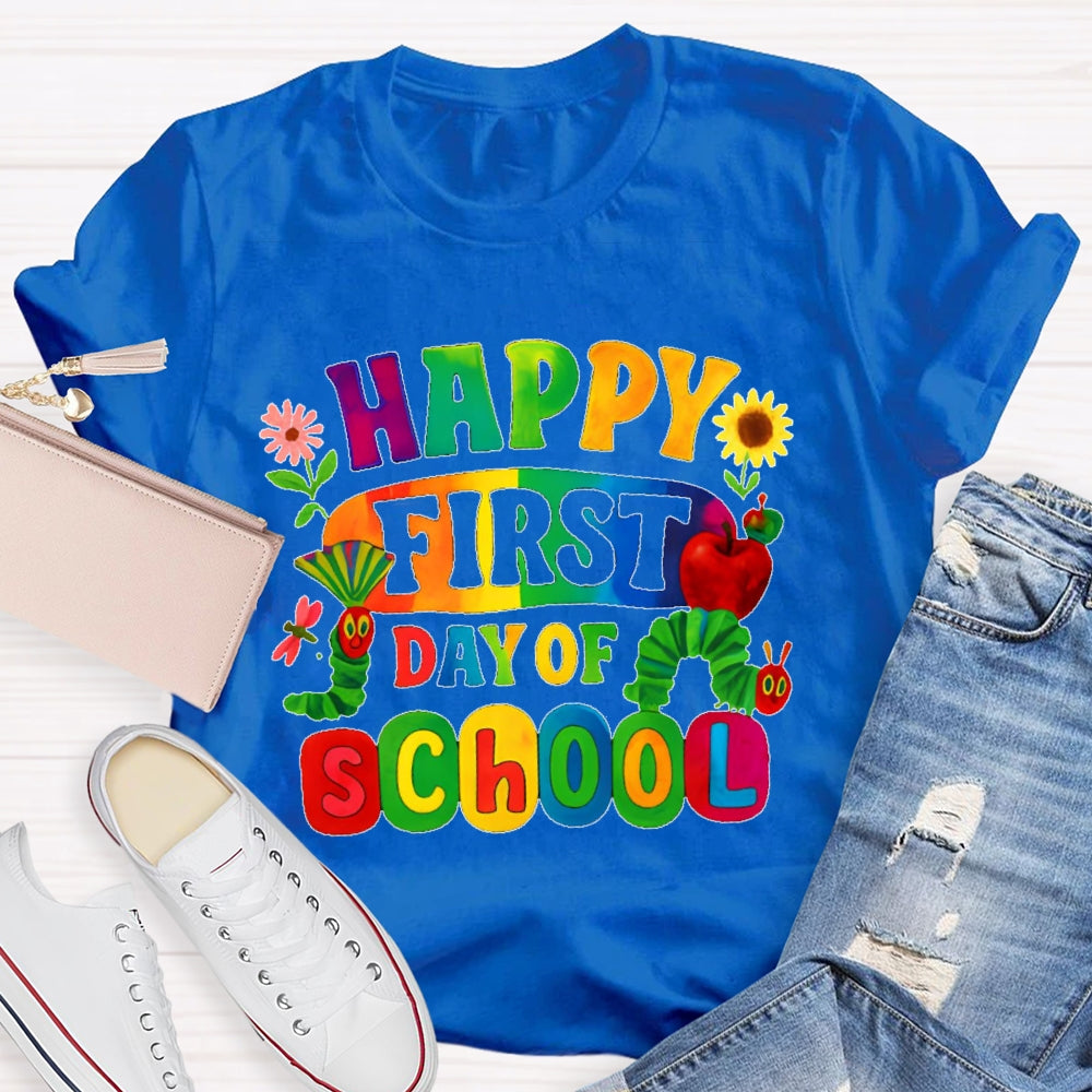 Happy First Day Of School Shirt Boy Girl Back To School T-shirt