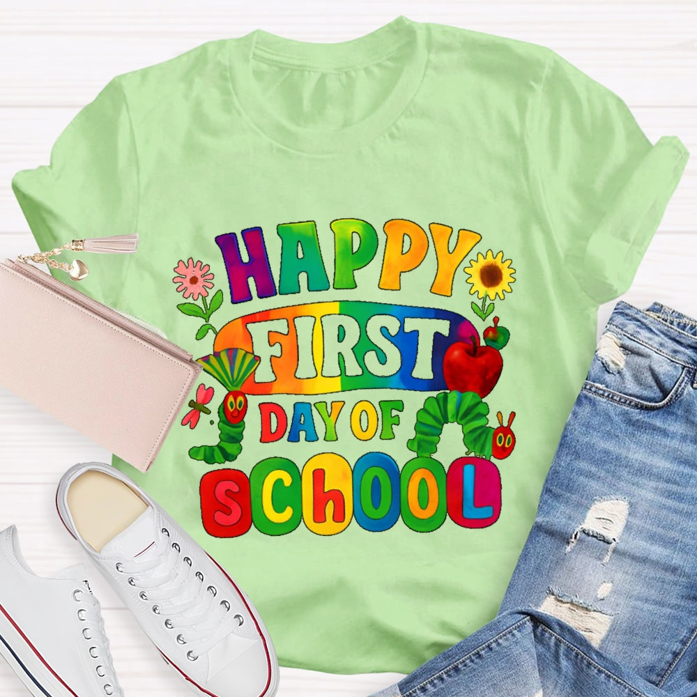 Happy First Day Of School Shirt Boy Girl Back To School T-shirt