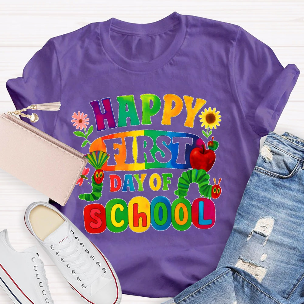 Happy First Day Of School Shirt Boy Girl Back To School T-shirt