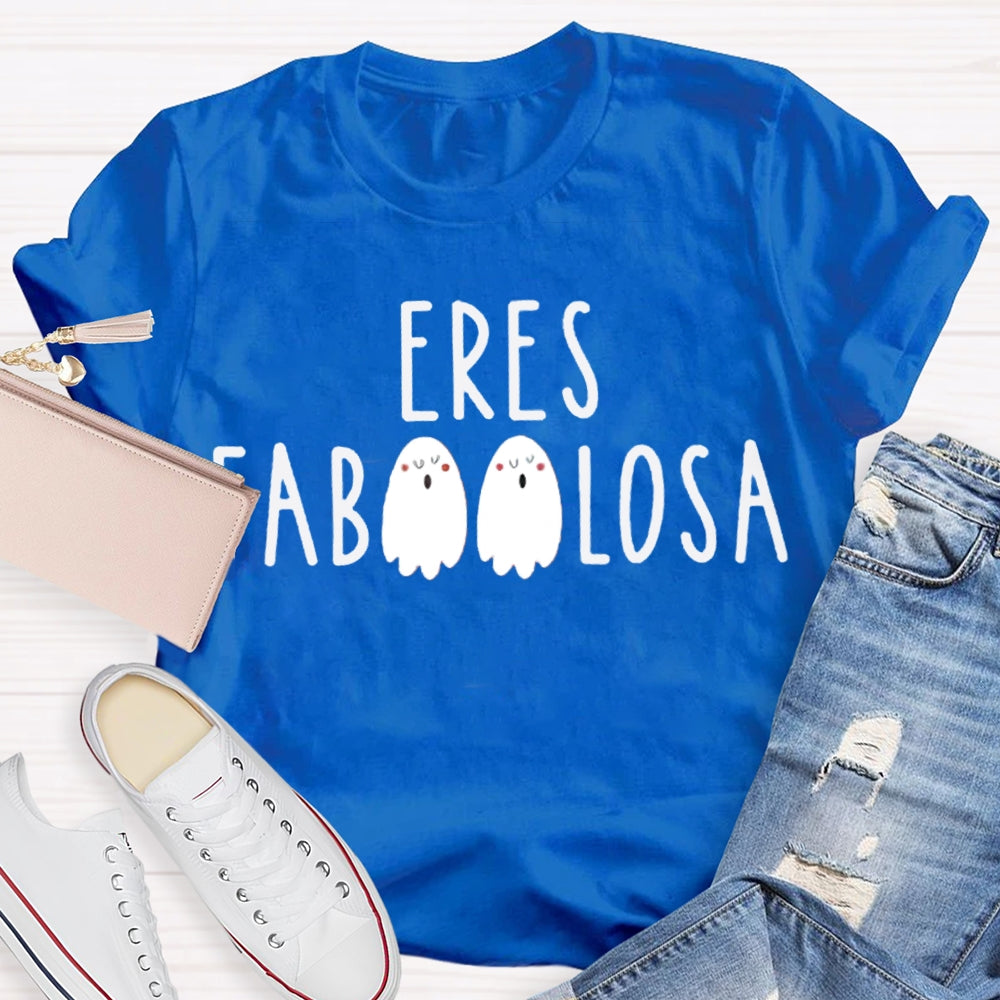 Eres Fab Losa Cute Little Ghost Funny Halloween T-shirt