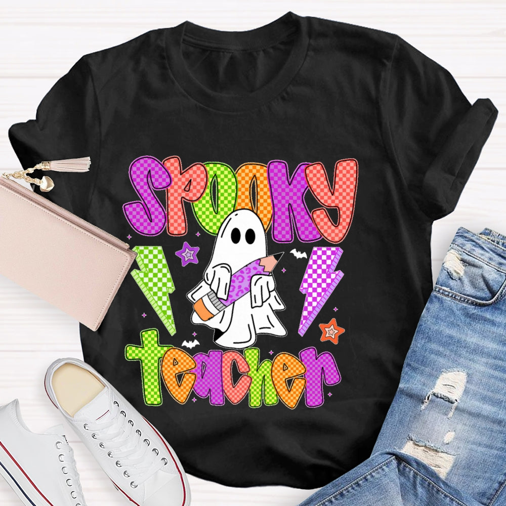 Spooky Teacher Halloween Funny T-shirt