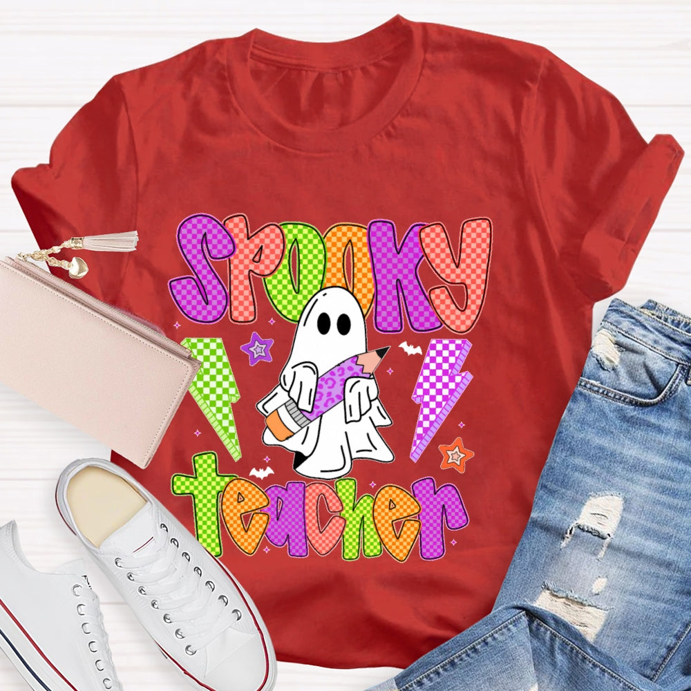 Spooky Teacher Halloween Funny T-shirt