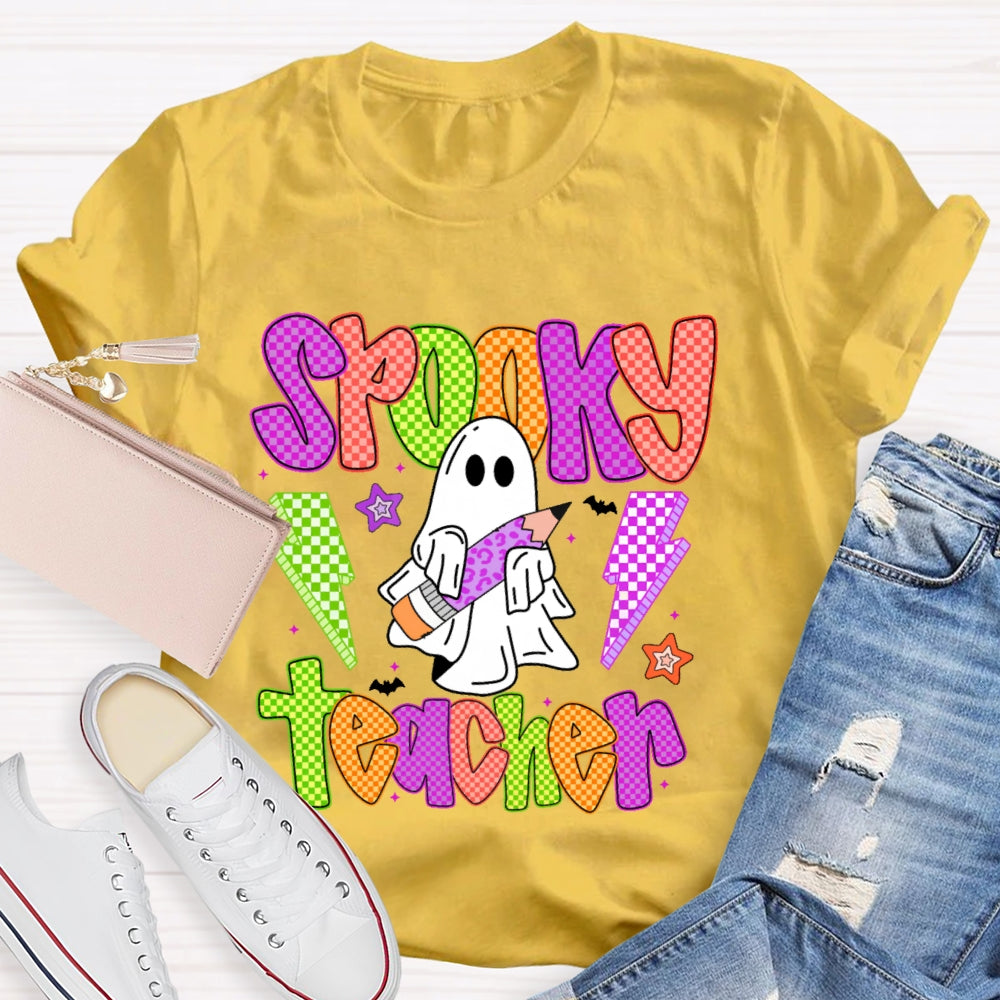 Spooky Teacher Halloween Funny T-shirt