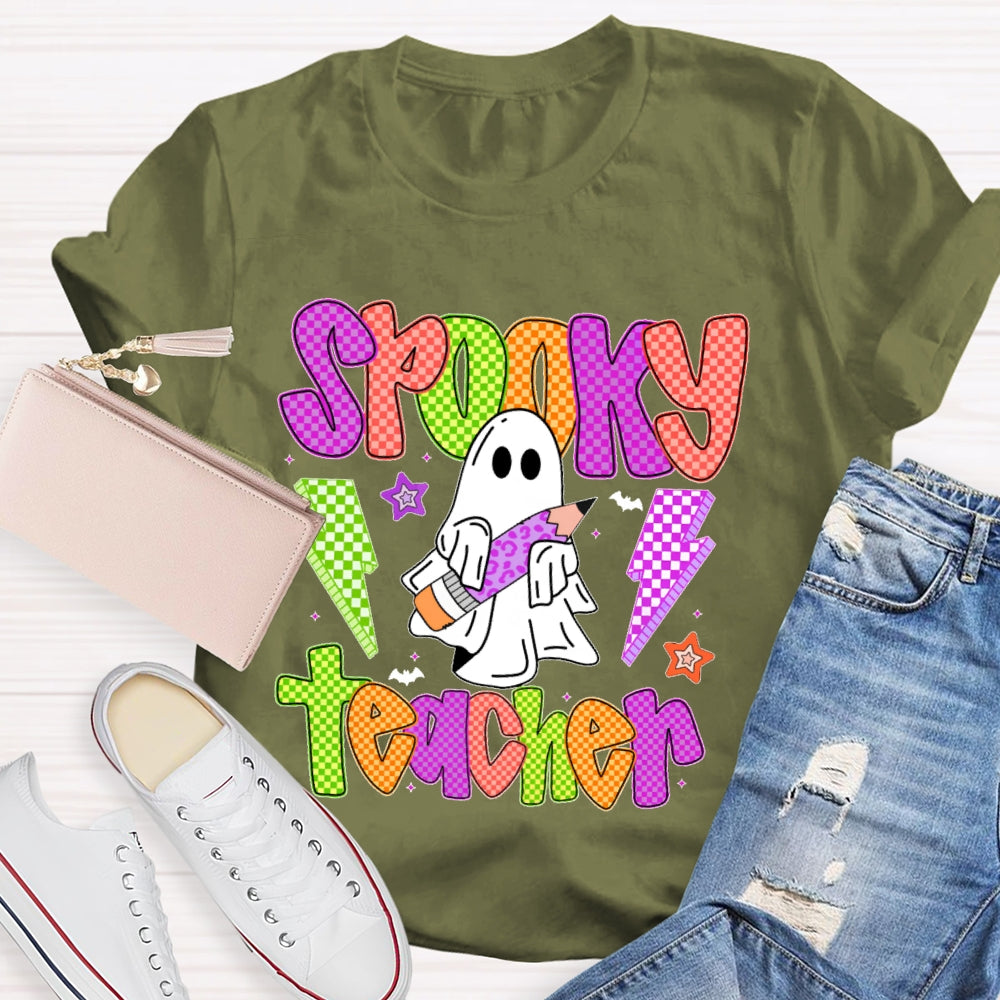 Spooky Teacher Halloween Funny T-shirt