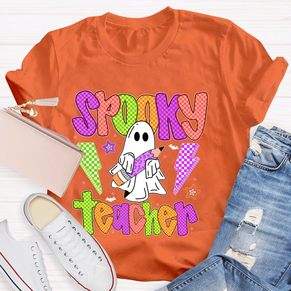Spooky Teacher Halloween Funny T-shirt