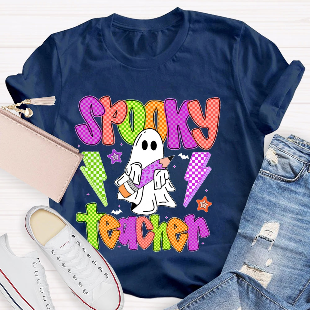 Spooky Teacher Halloween Funny T-shirt
