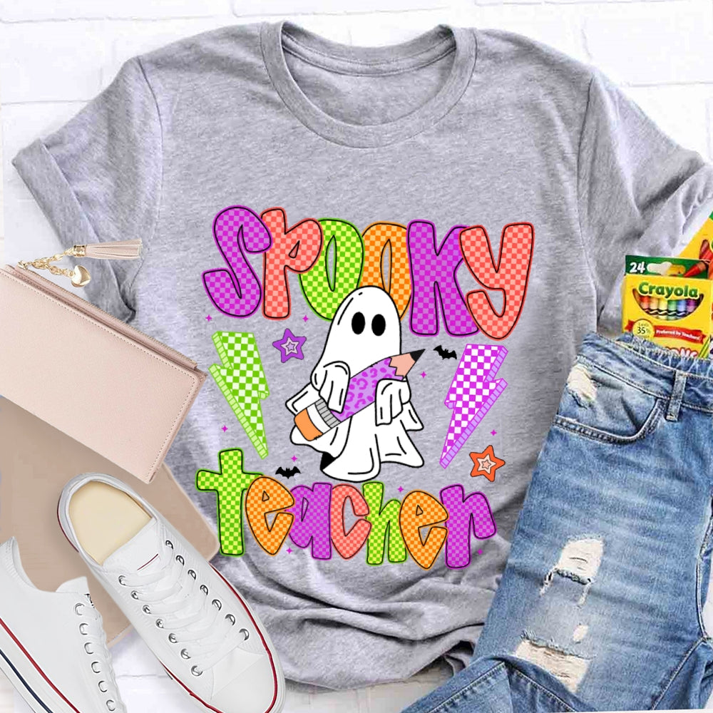 Spooky Teacher Halloween Funny T-shirt
