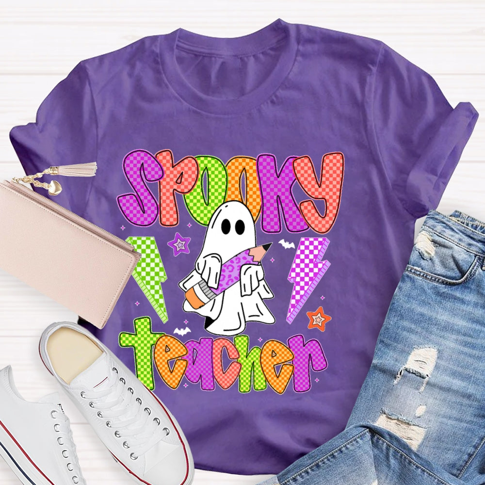 Spooky Teacher Halloween Funny T-shirt
