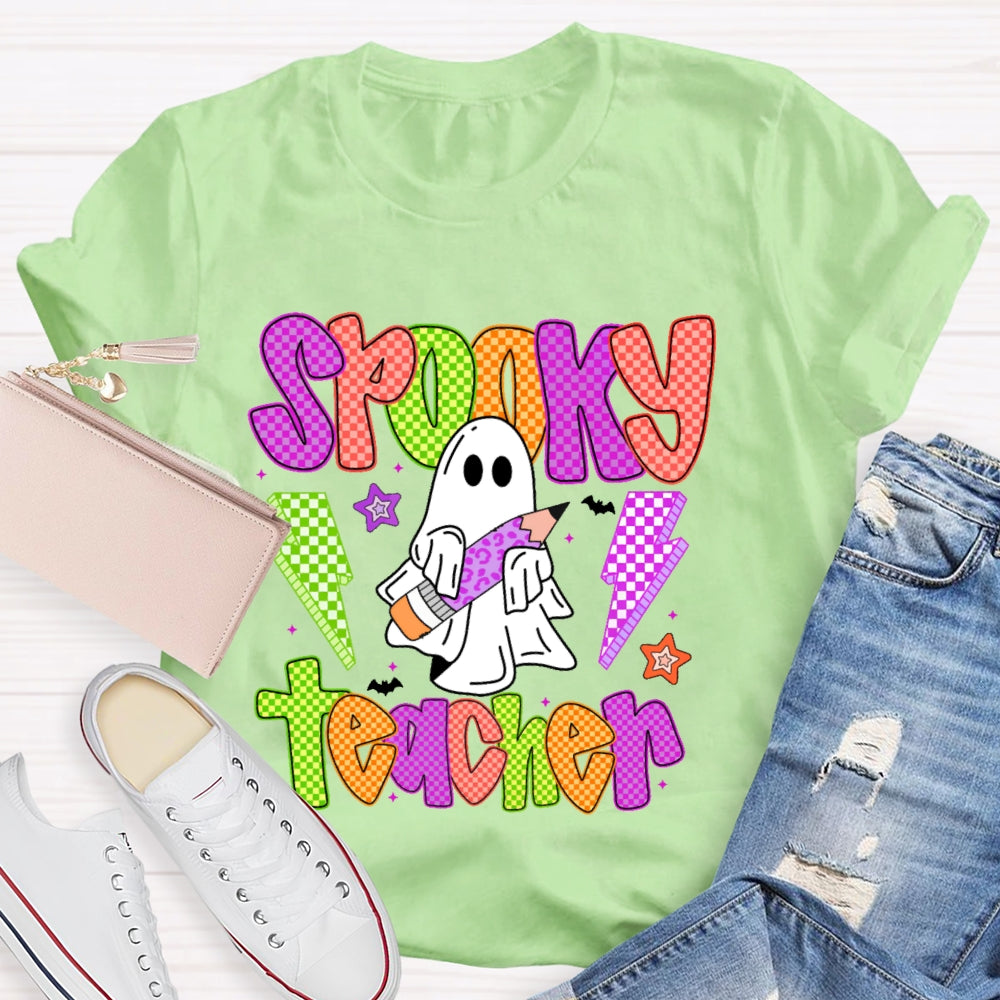 Spooky Teacher Halloween Funny T-shirt