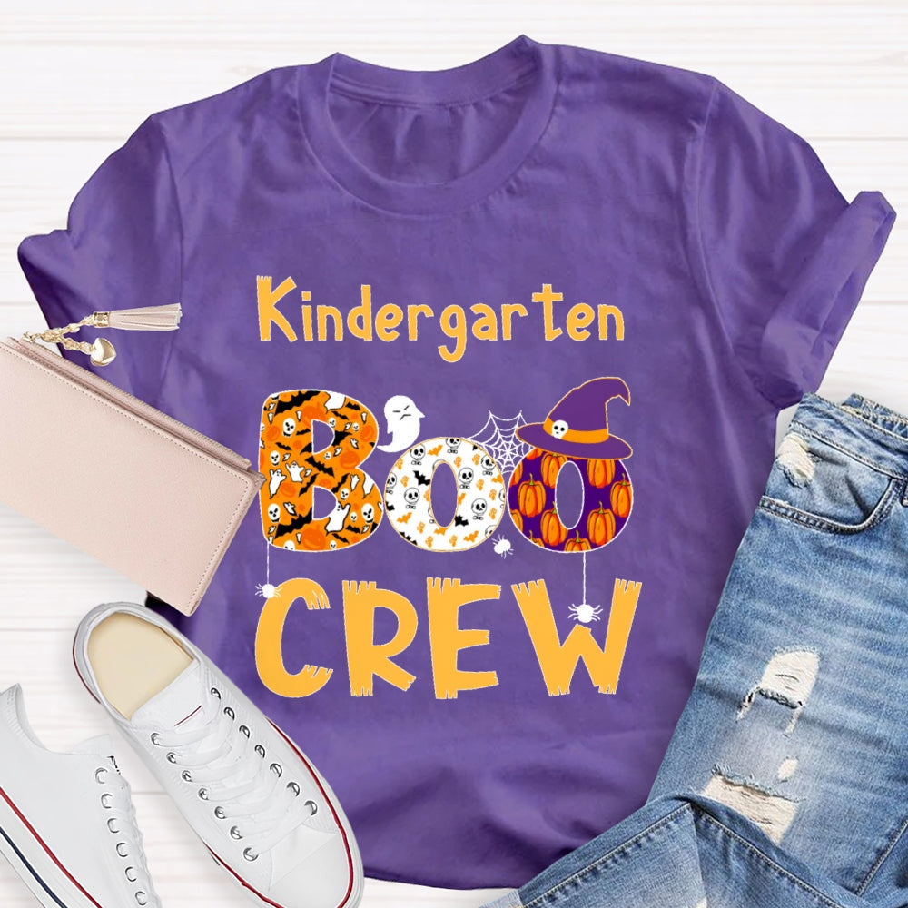 Personalized Grade Kindergarten Crew Halloween T-shirt