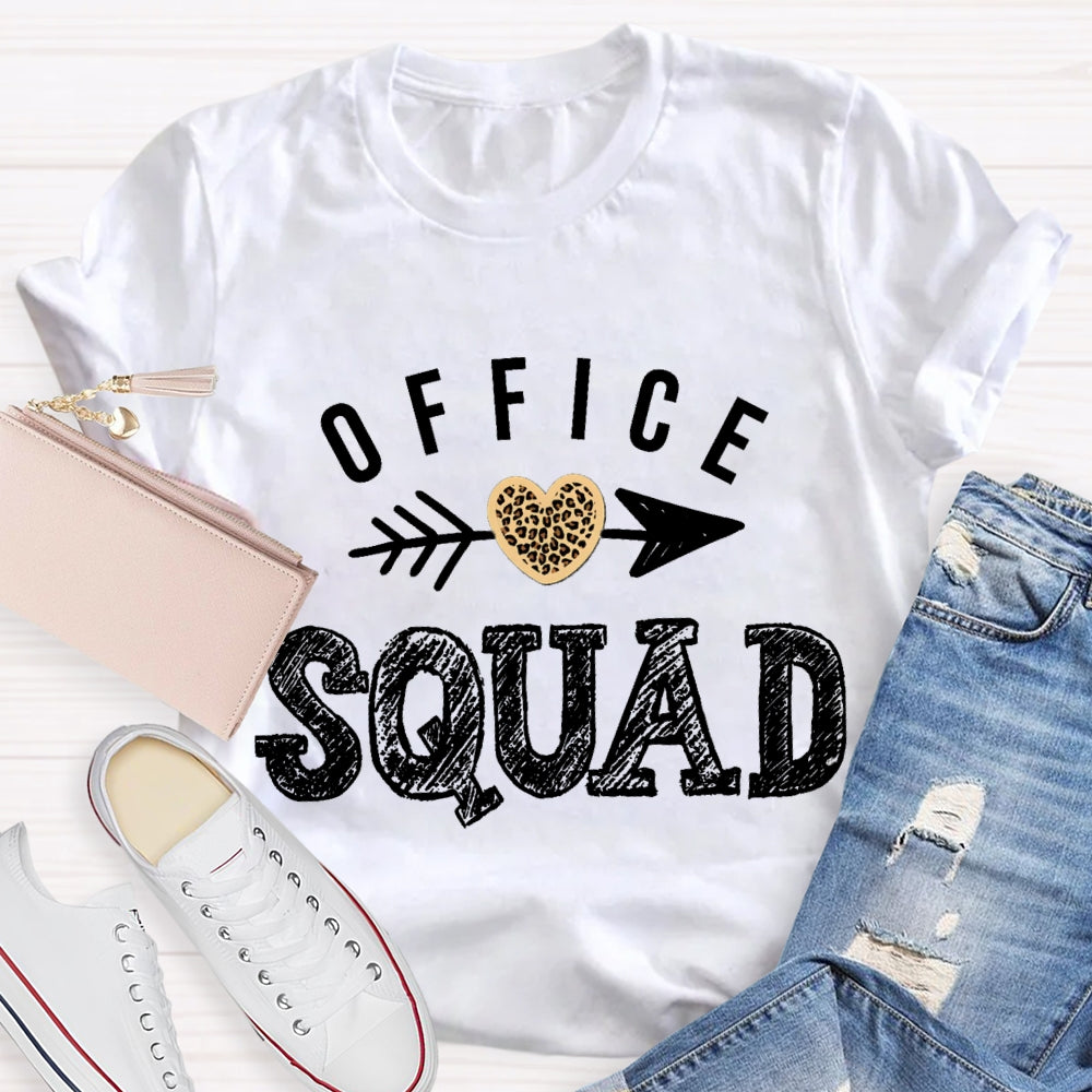 Office Squad Shooting Hearts T-shirt