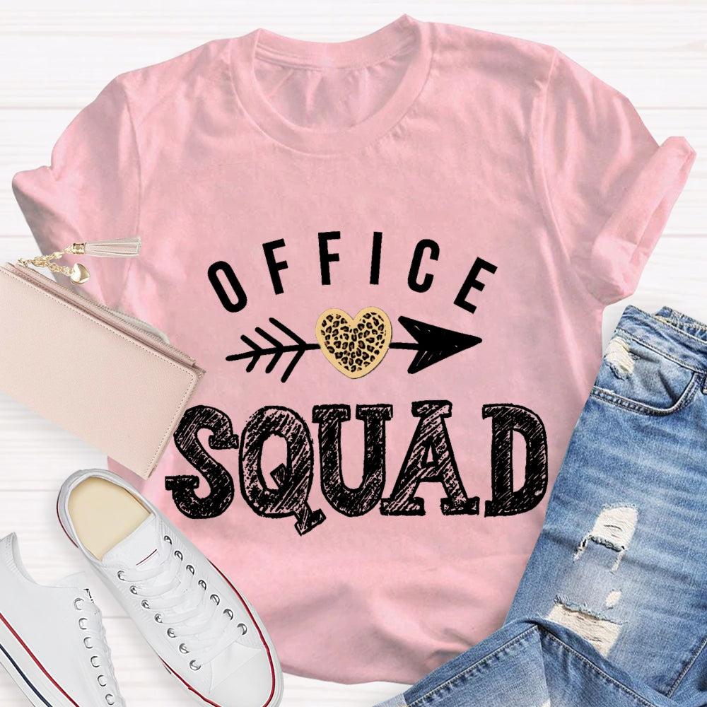 Office Squad Shooting Hearts T-shirt