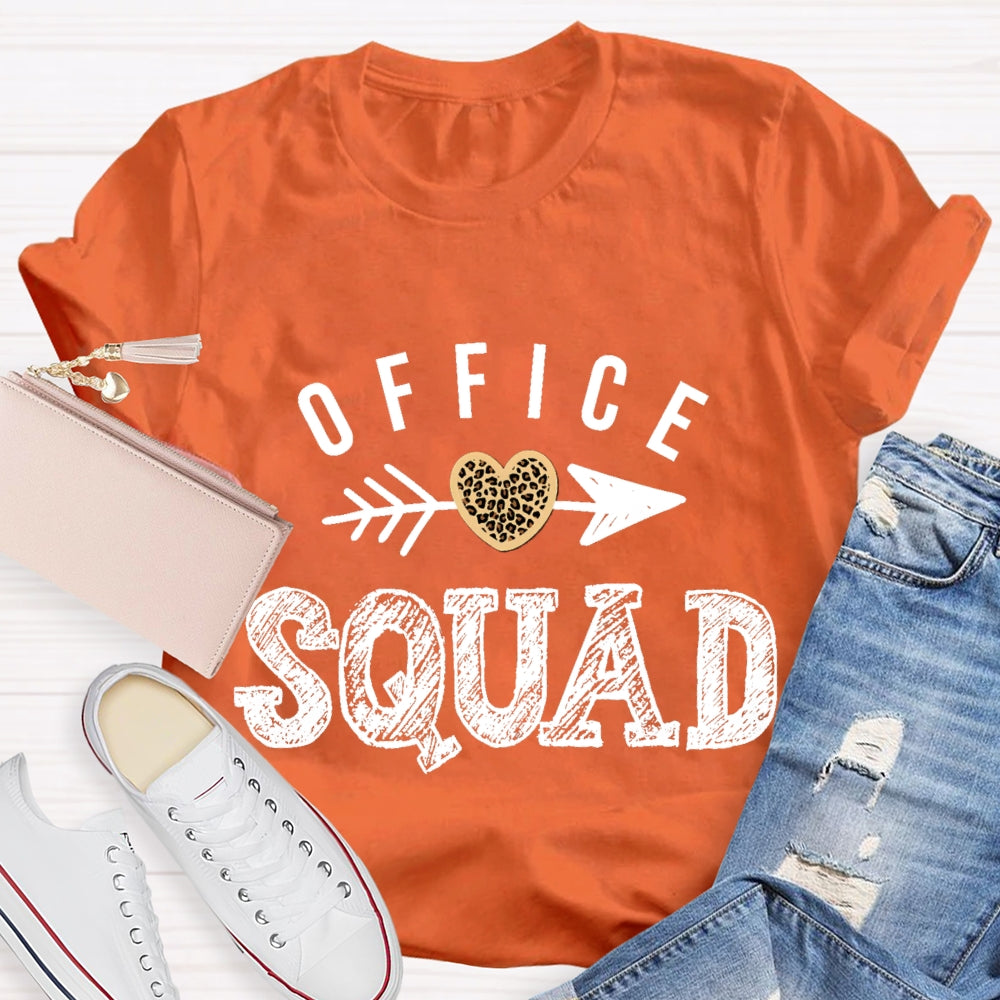 Office Squad Shooting Hearts T-shirt
