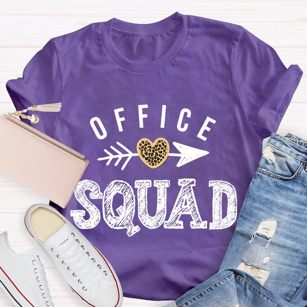Office Squad Shooting Hearts T-shirt