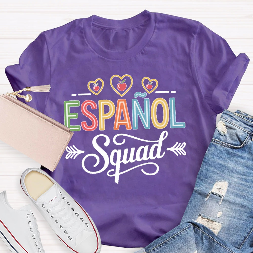 Espanol Squad Spanish Student Teacher Back To School T-shirt