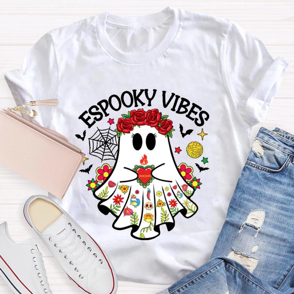 Espooky Vibes Halloween Ghost Funny T-shirt