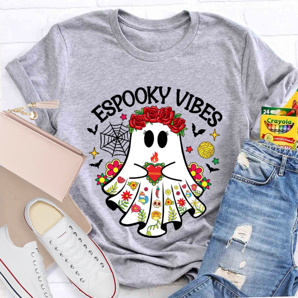 Espooky Vibes Halloween Ghost Funny T-shirt