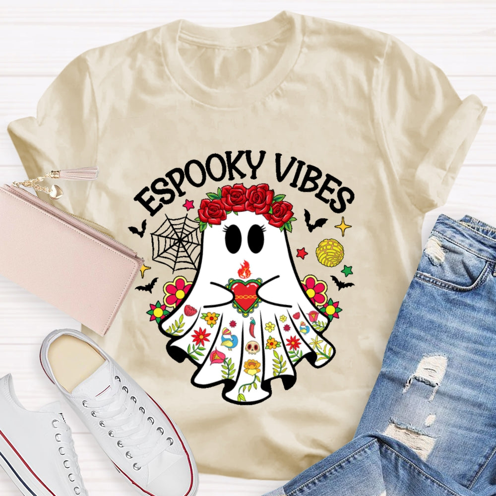 Espooky Vibes Halloween Ghost Funny T-shirt