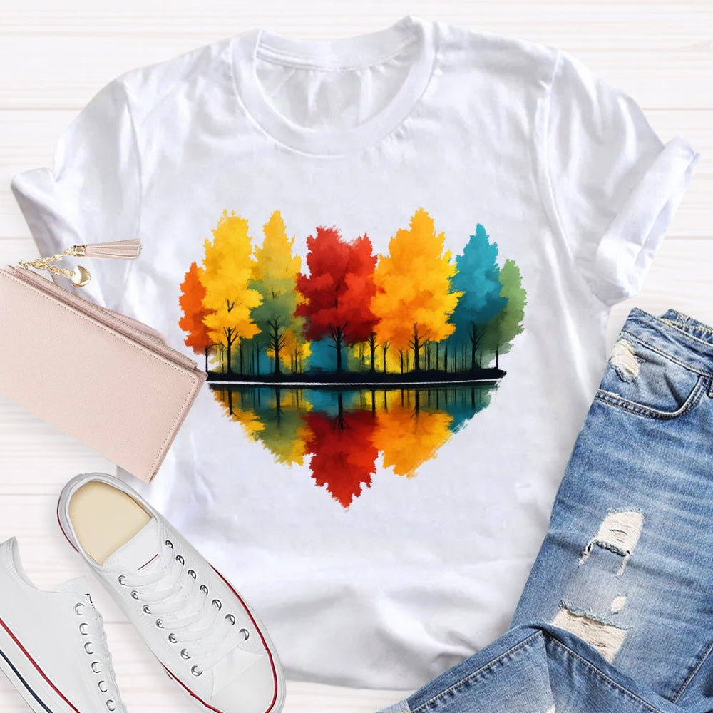 Love Maple Tree Autumn Funny T-shirt