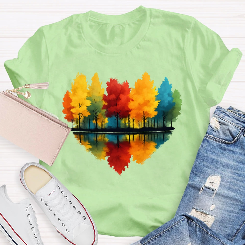 Love Maple Tree Autumn  Funny T-shirt