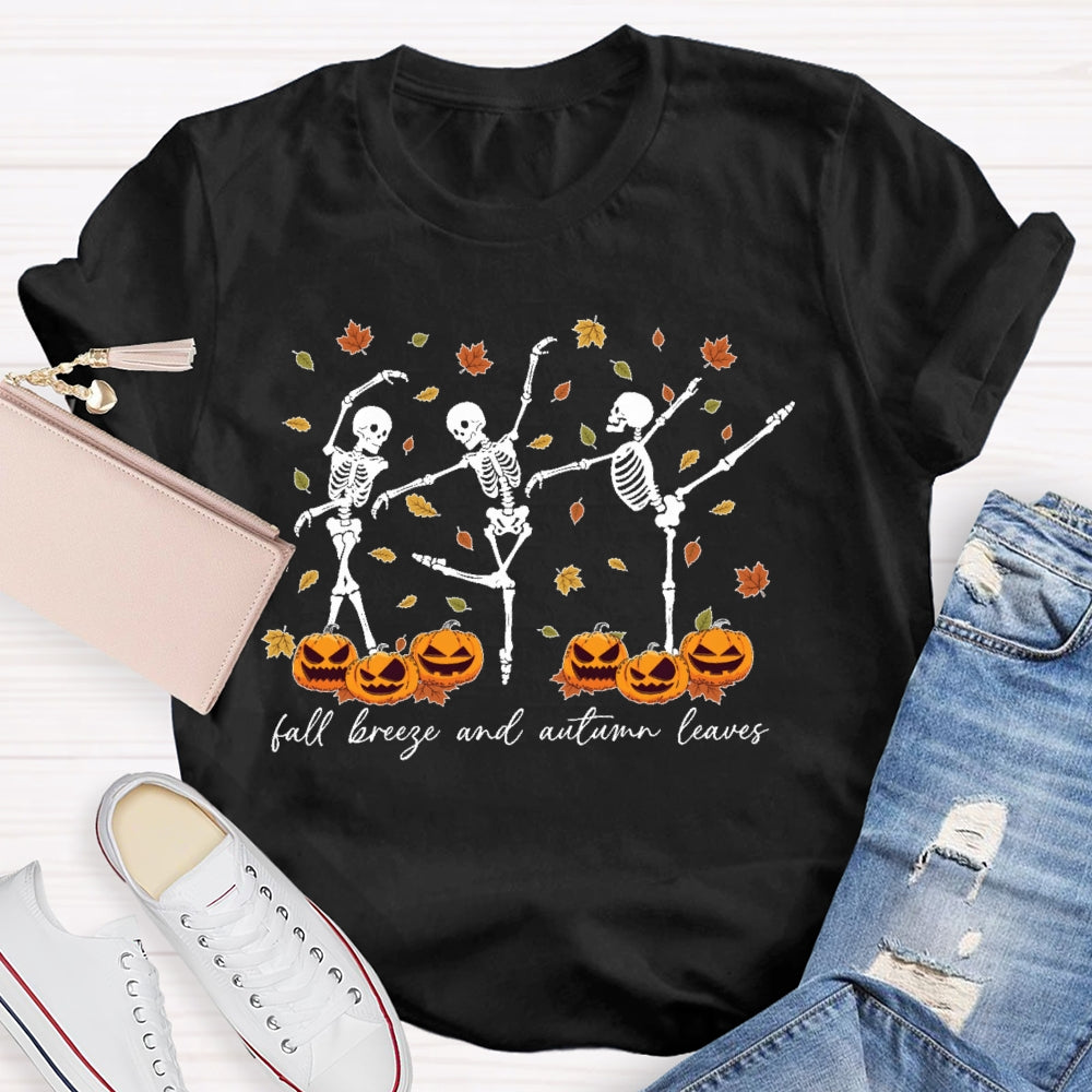 Fall Breeze And Autumn Leaves T-shirt