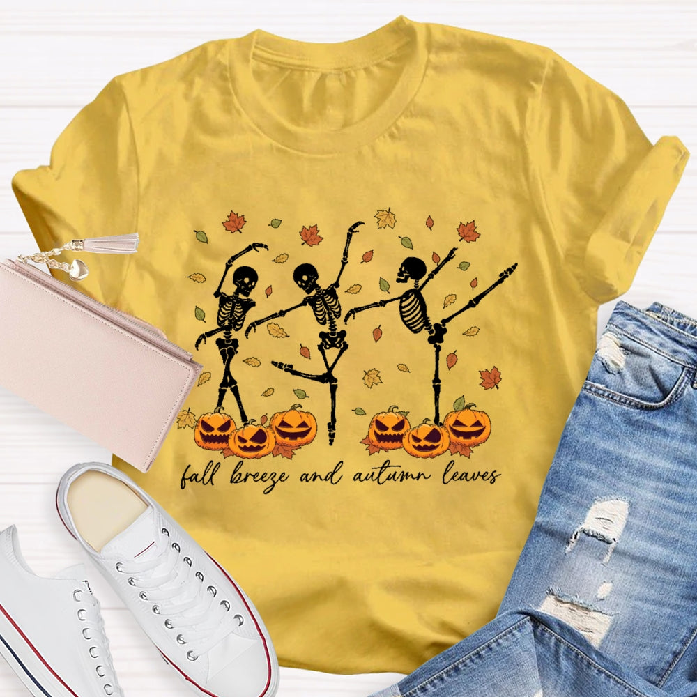 Fall Breeze And Autumn Leaves T-shirt