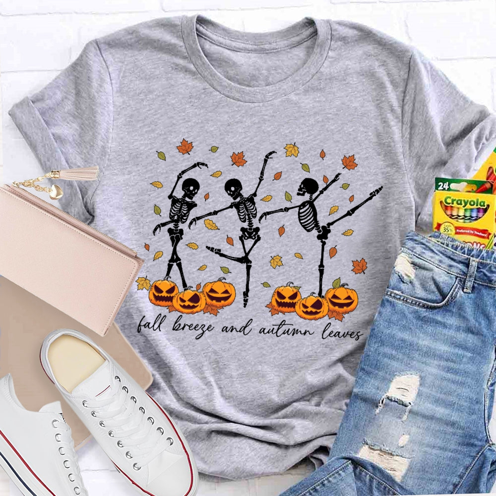 Fall Breeze And Autumn Leaves T-shirt