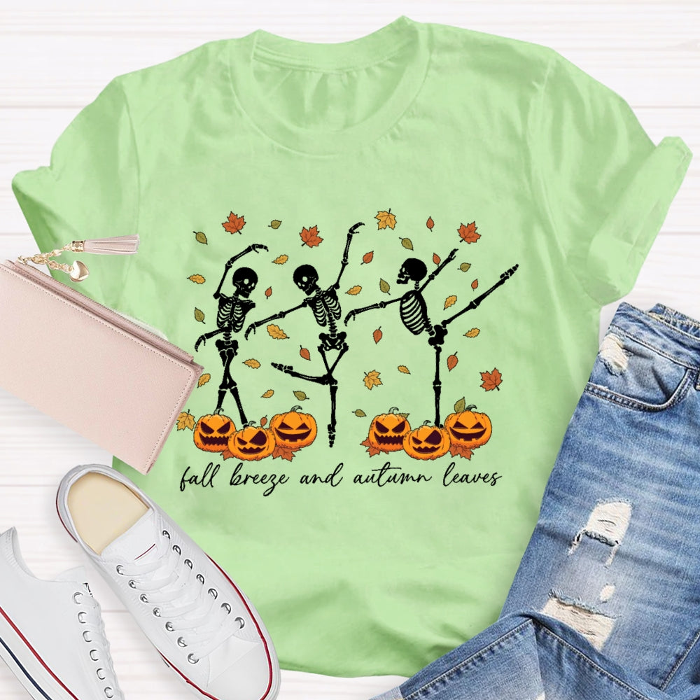 Fall Breeze And Autumn Leaves T-shirt