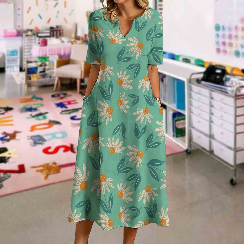 Summer Elegant Fresh Daisy Dress